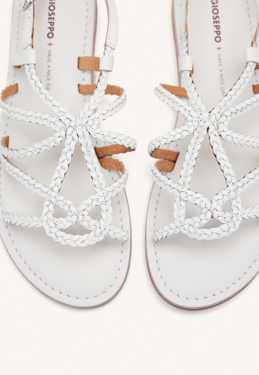 SANDALI BASSI PELLE INTRECCIATA ORLAND