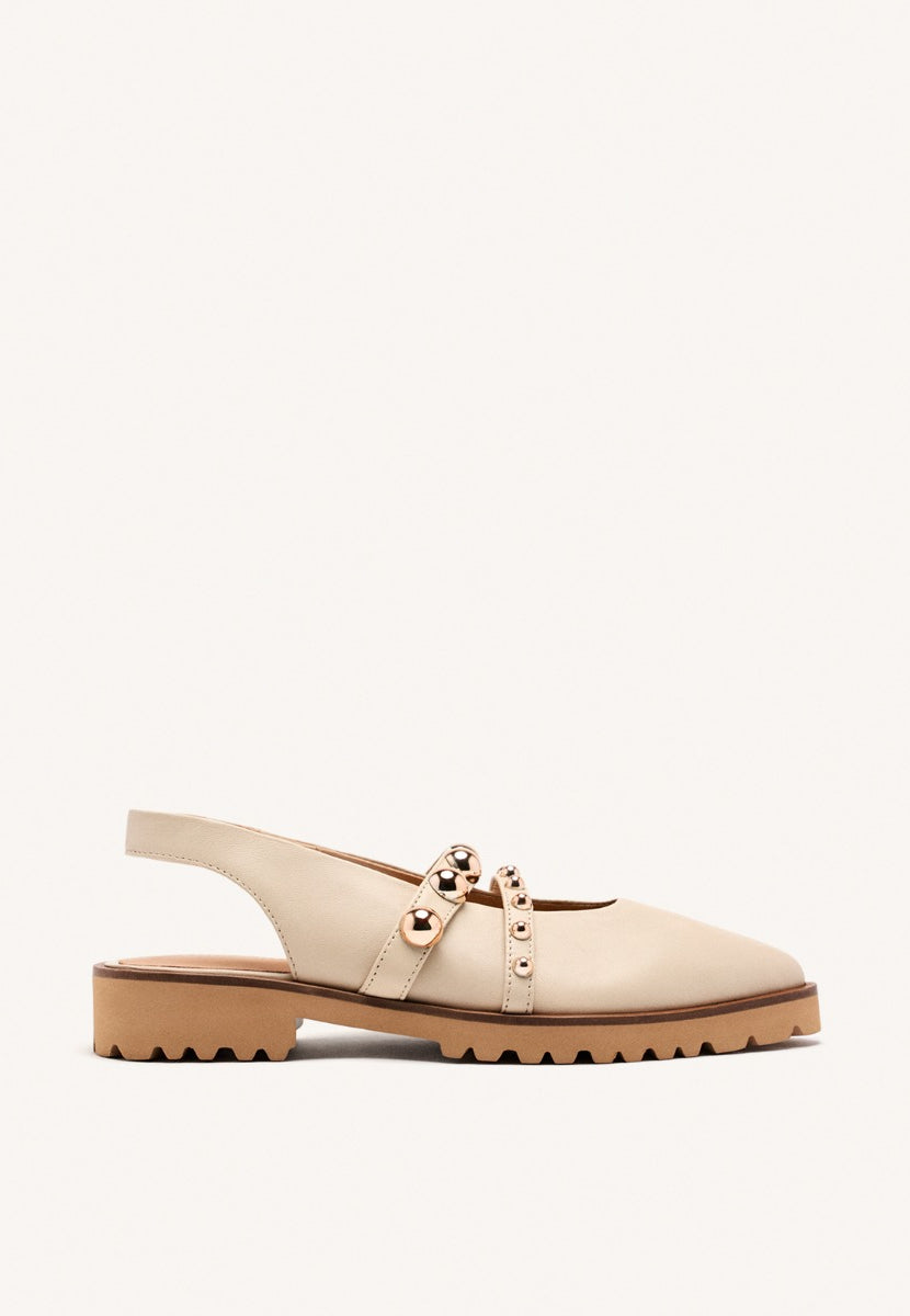LEATHER STUDDED MULES BARTLETT