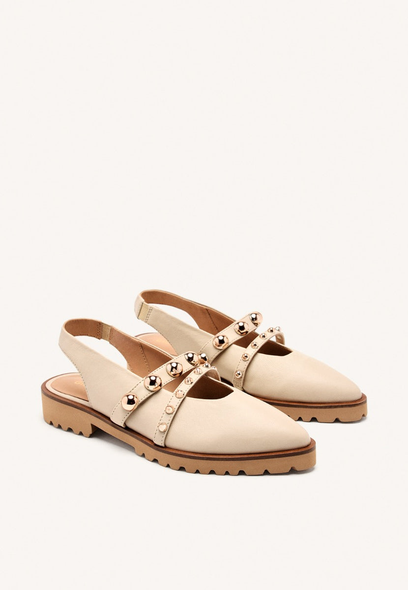 LEATHER STUDDED MULES BARTLETT
