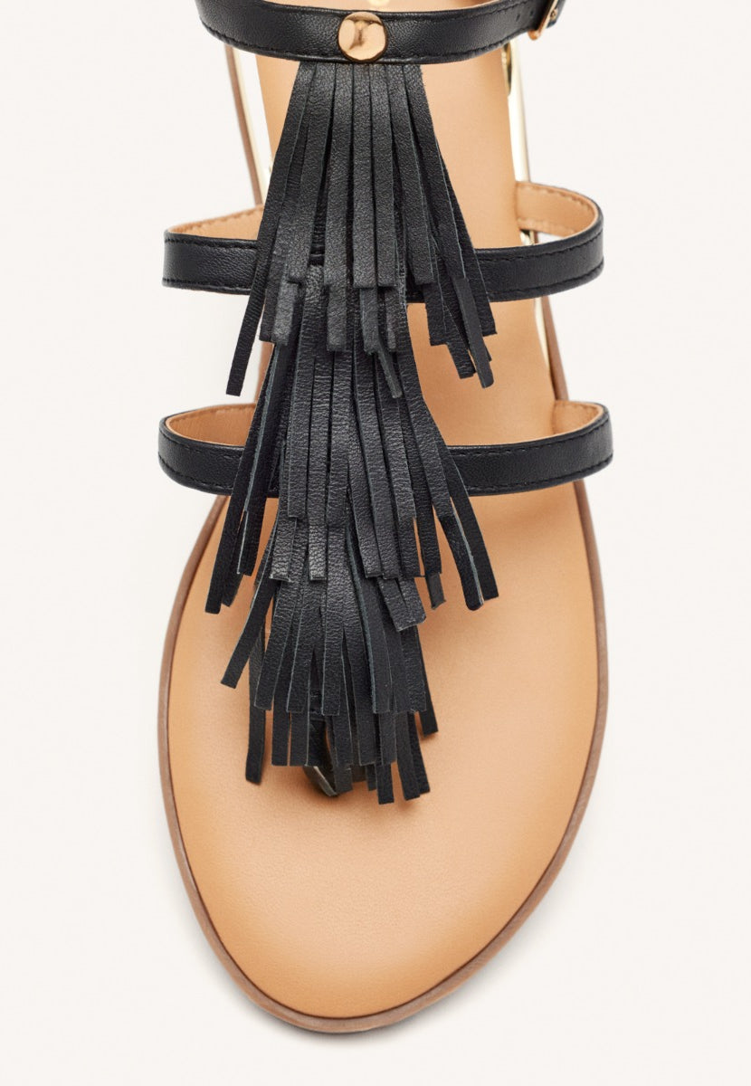 SANDALIAS GRIEGAS PIEL FLECOS SUNAPEE