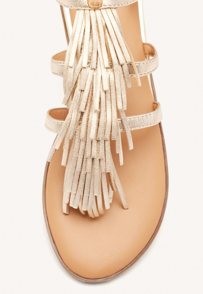 SANDALIAS GRIEGAS PIEL FLECOS SUNAPEE