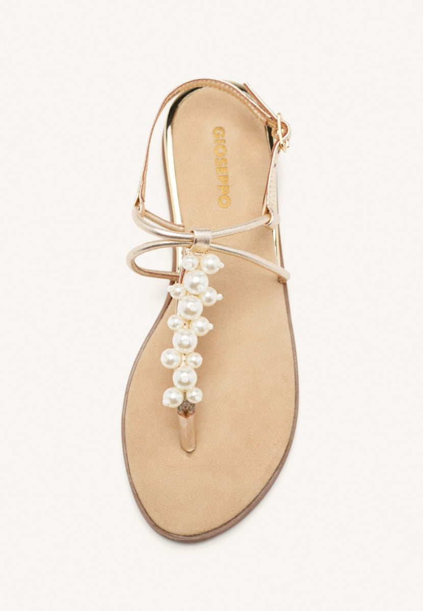 SANDALIAS GRIEGAS PERLAS PIEL KOSSUTH