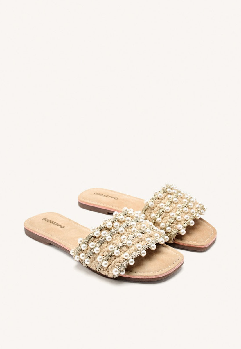 SANDALIAS PERLAS PIEL LANGDON