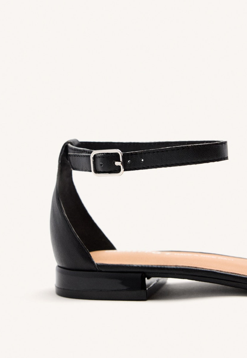 BRAIDED LEATHER BALLET FLATS BINGHAM