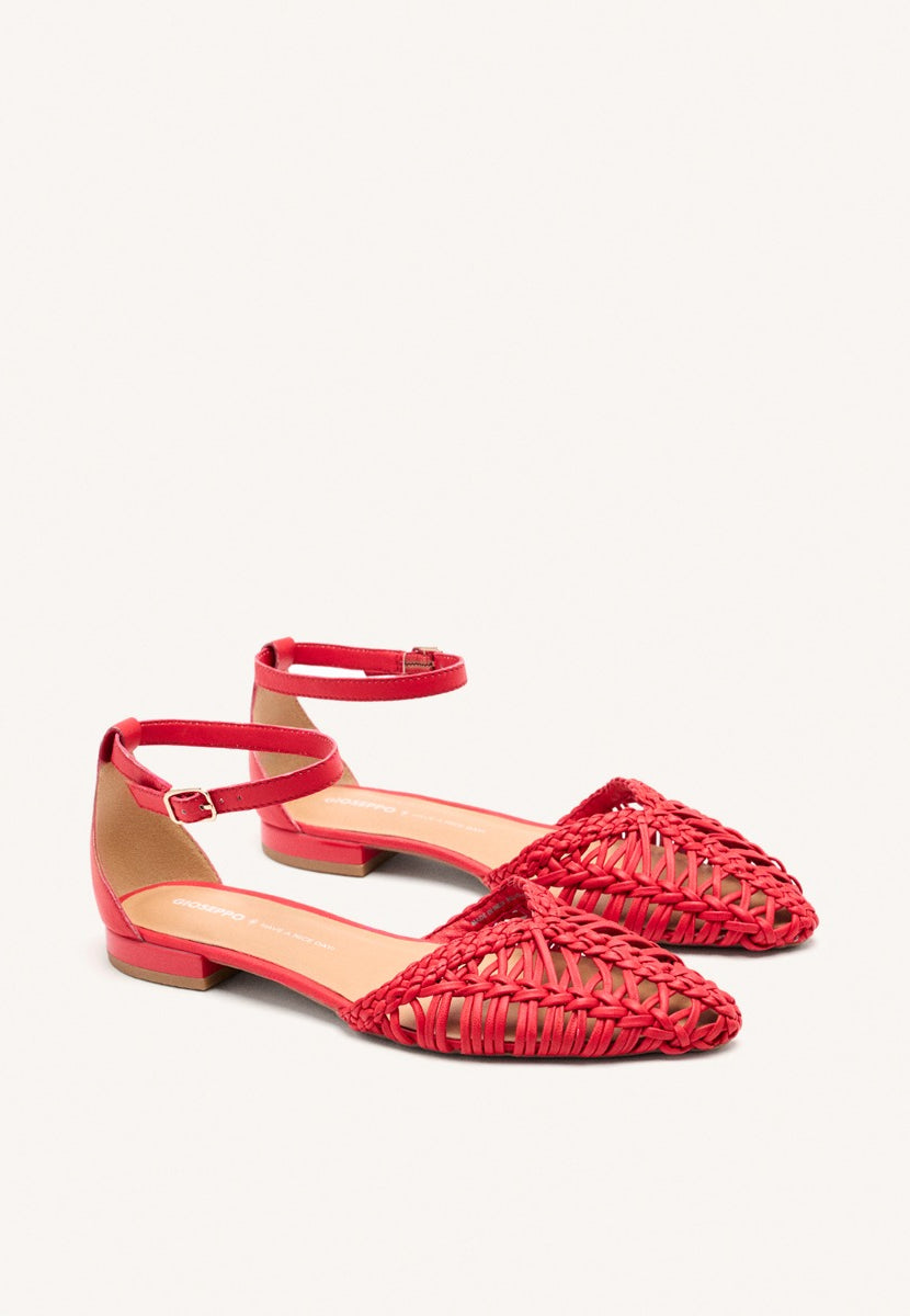 BRAIDED LEATHER BALLET FLATS BINGHAM