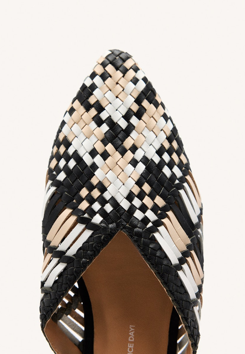 BRAIDED LEATHER MULES LAGRANGE