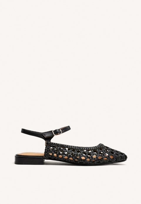 BRAIDED LEATHER MULES DEBLOIS