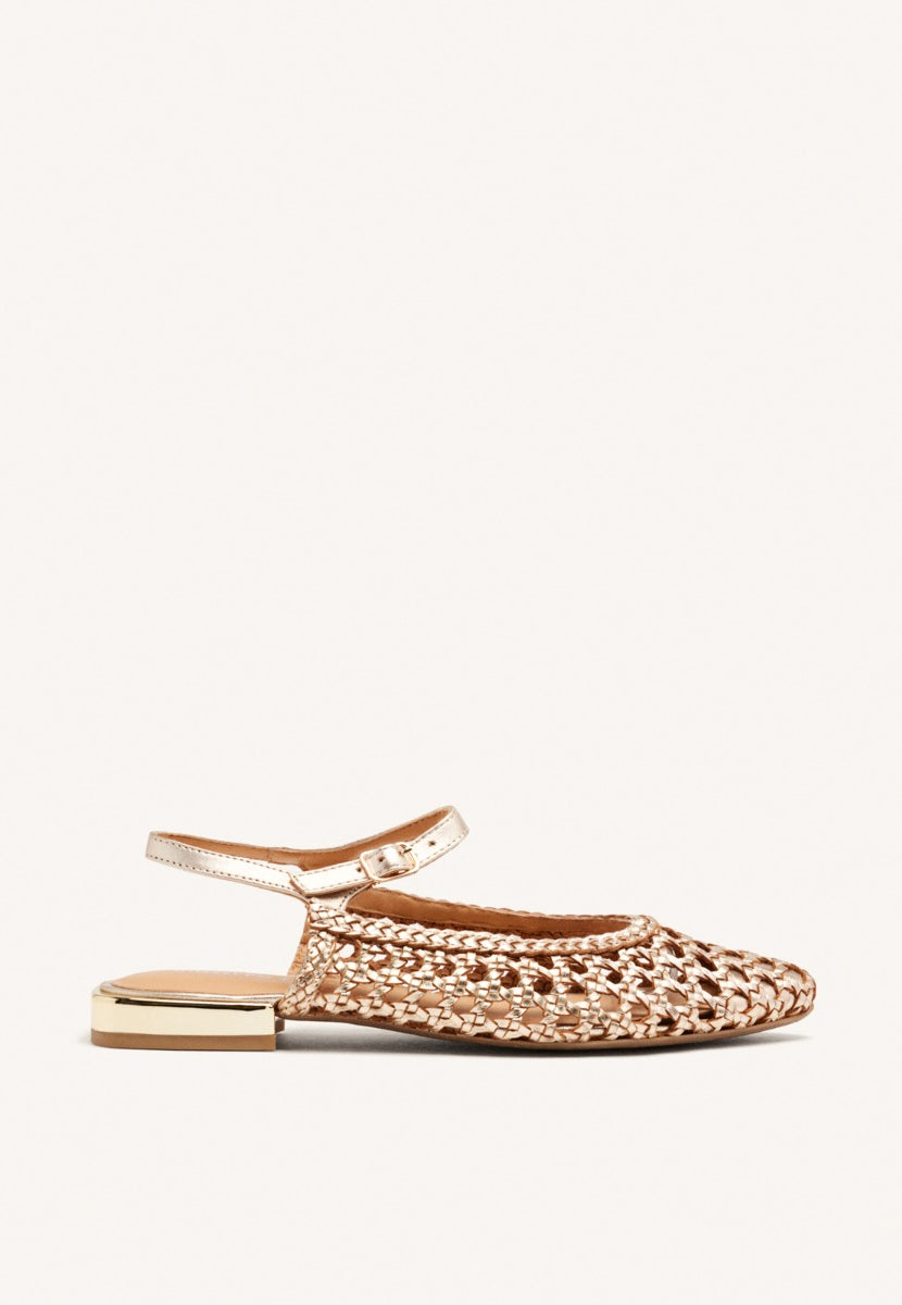 BRAIDED LEATHER MULES DEBLOIS