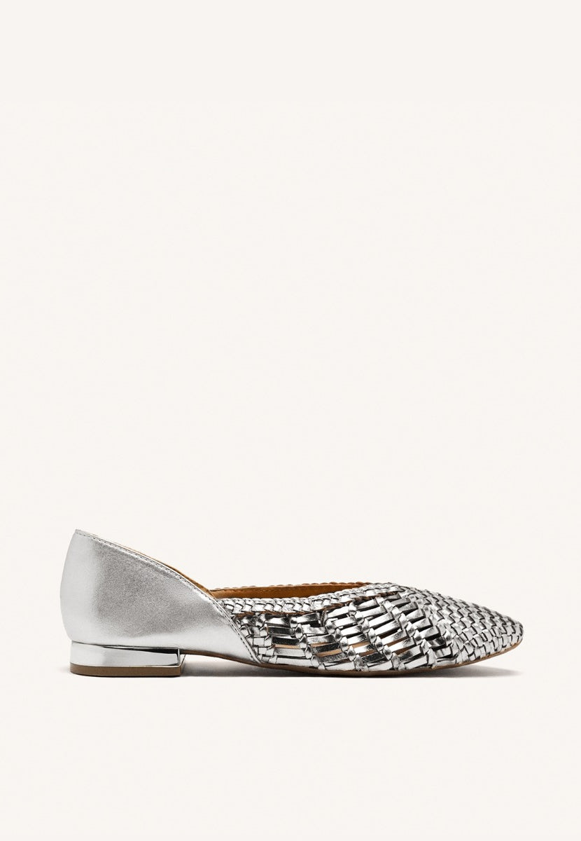 BRAIDED LEATHER BALLET FLATS HARPSWELL