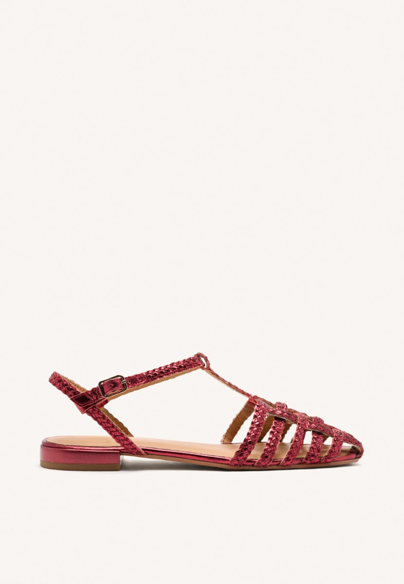 BRAIDED LEATHER CRAB SANDALS DIGHTON