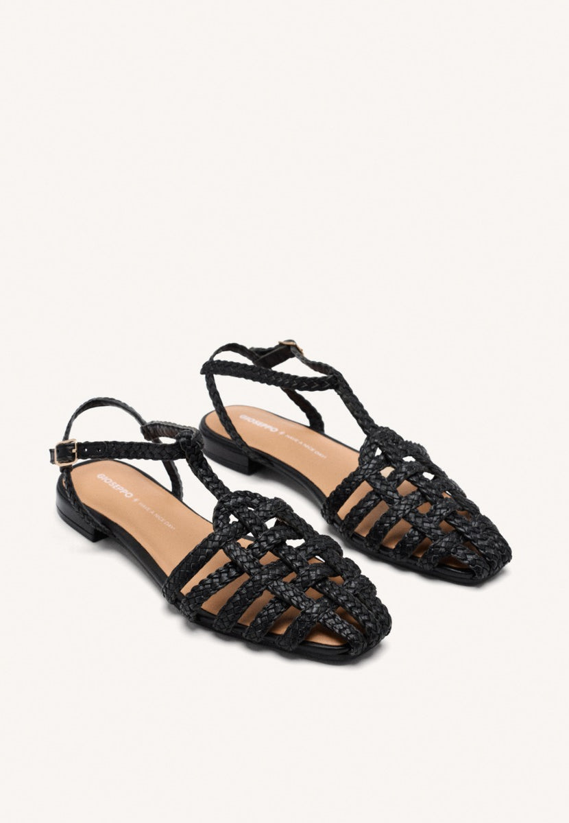 BRAIDED LEATHER CRAB SANDALS DIGHTON