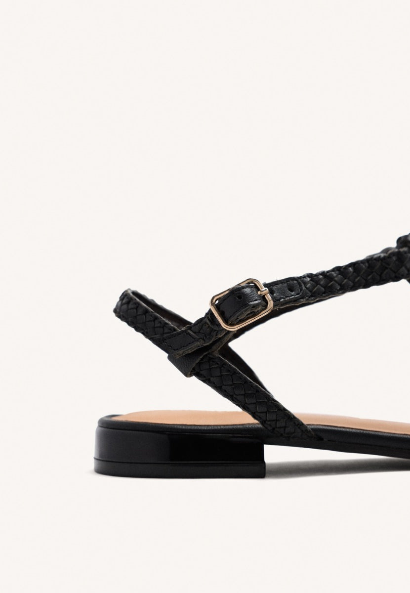BRAIDED LEATHER CRAB SANDALS DIGHTON