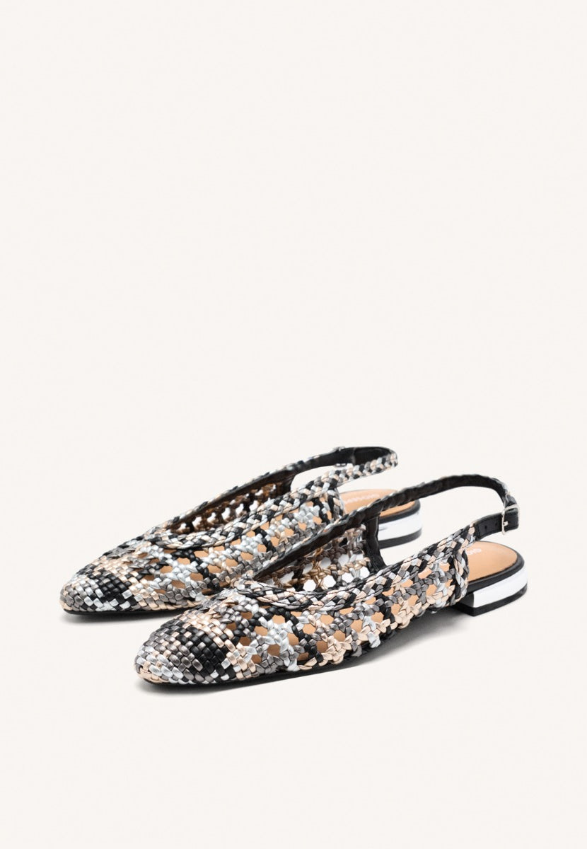 BRAIDED LEATHER MULES COLBY