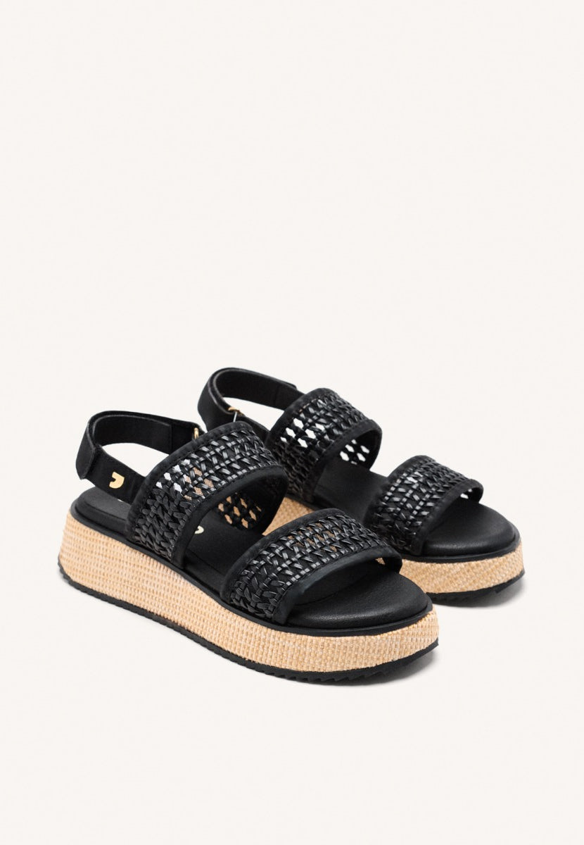 BRAIDED WEDGE SANDALS CLOVERLAND