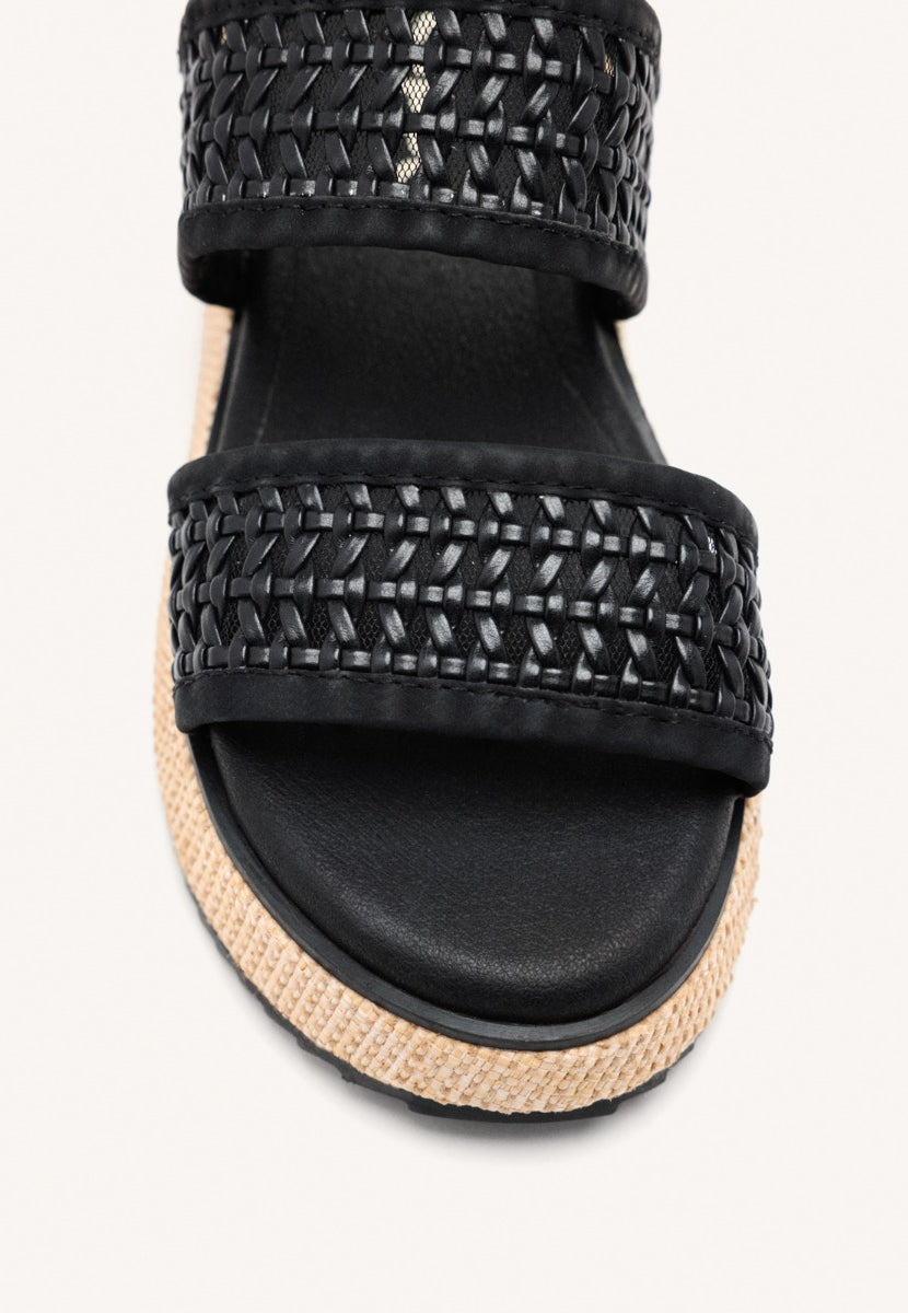 BRAIDED WEDGE SANDALS CLOVERLAND