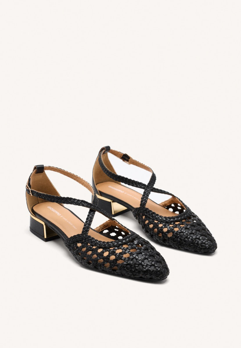 BRAIDED LEATHER BALLET FLATS  BRILLION