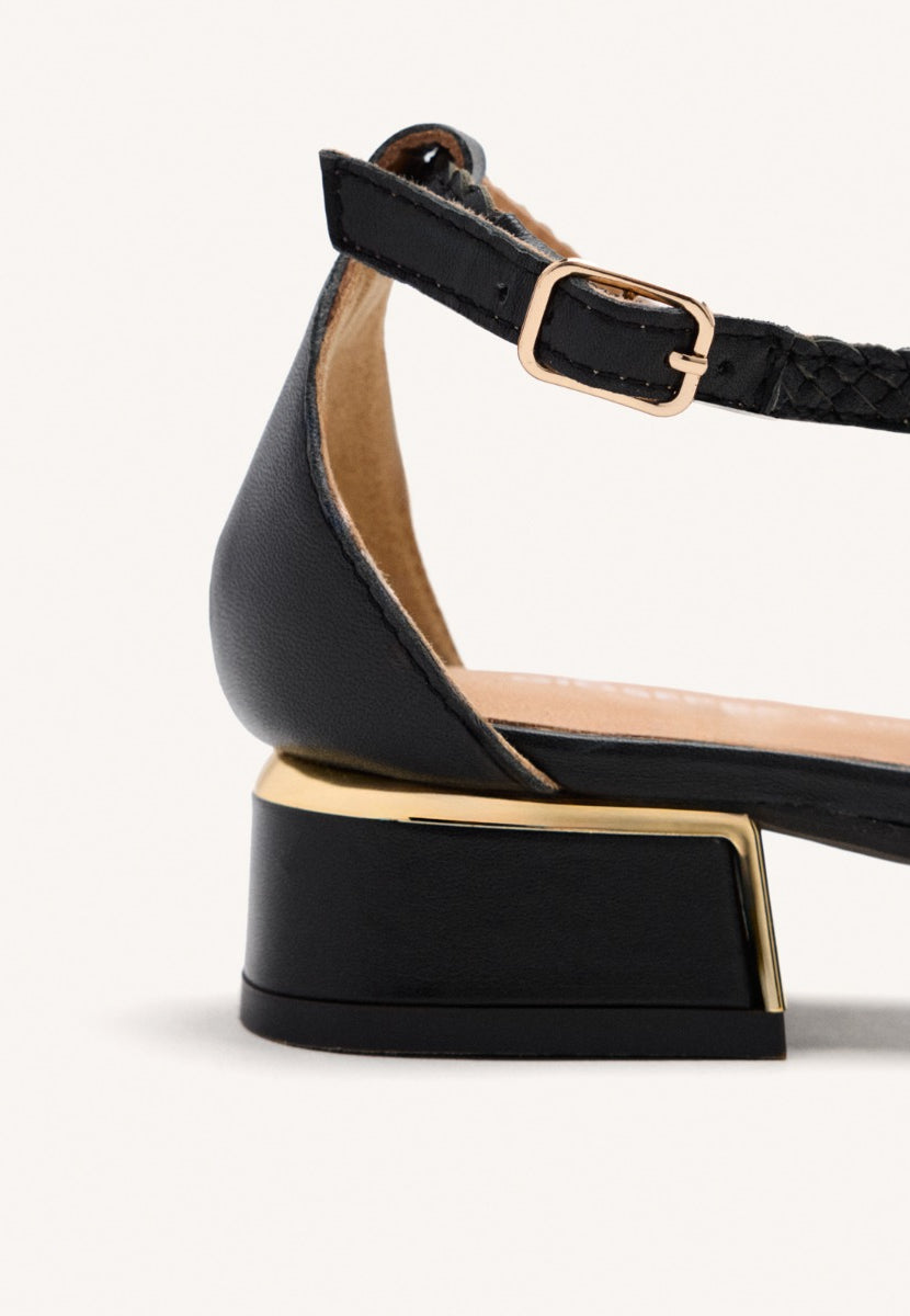 BRAIDED LEATHER BALLET FLATS  BRILLION