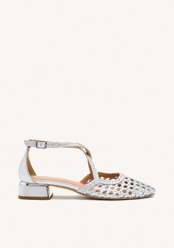 BALLERINES CUIR TRESSÉ BRILLION