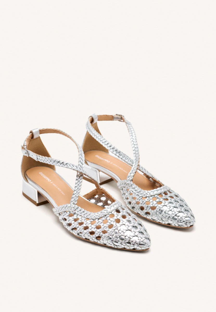 BRAIDED LEATHER BALLET FLATS  BRILLION