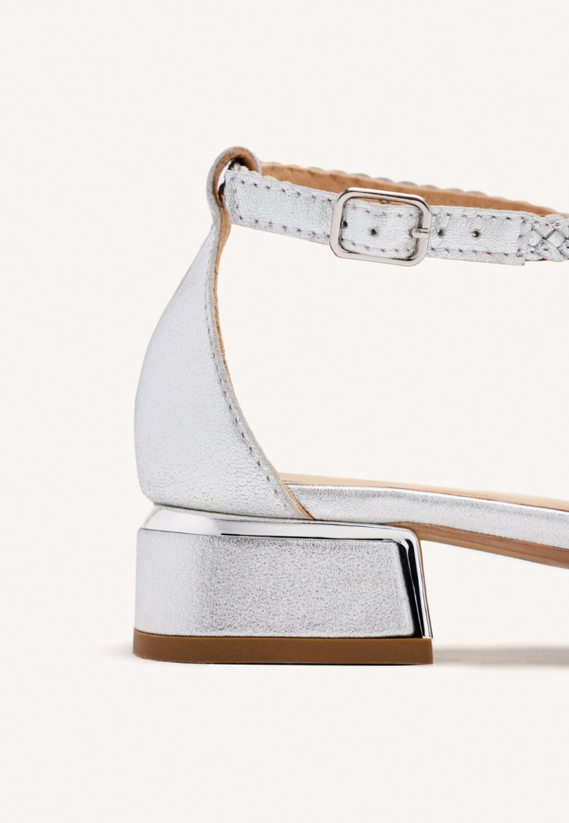 BRAIDED LEATHER BALLET FLATS  BRILLION