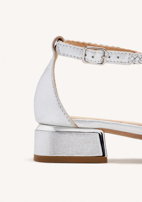 BALLERINES CUIR TRESSÉ BRILLION