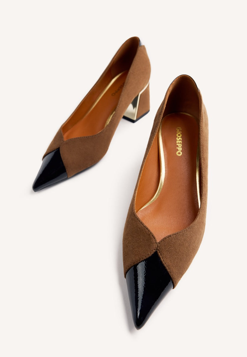 CONTRASTS HEELED SHOES CORCORAN