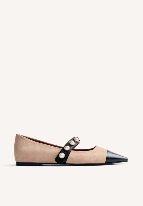 WEDGE PEARL BALLET FLATS GALIEN