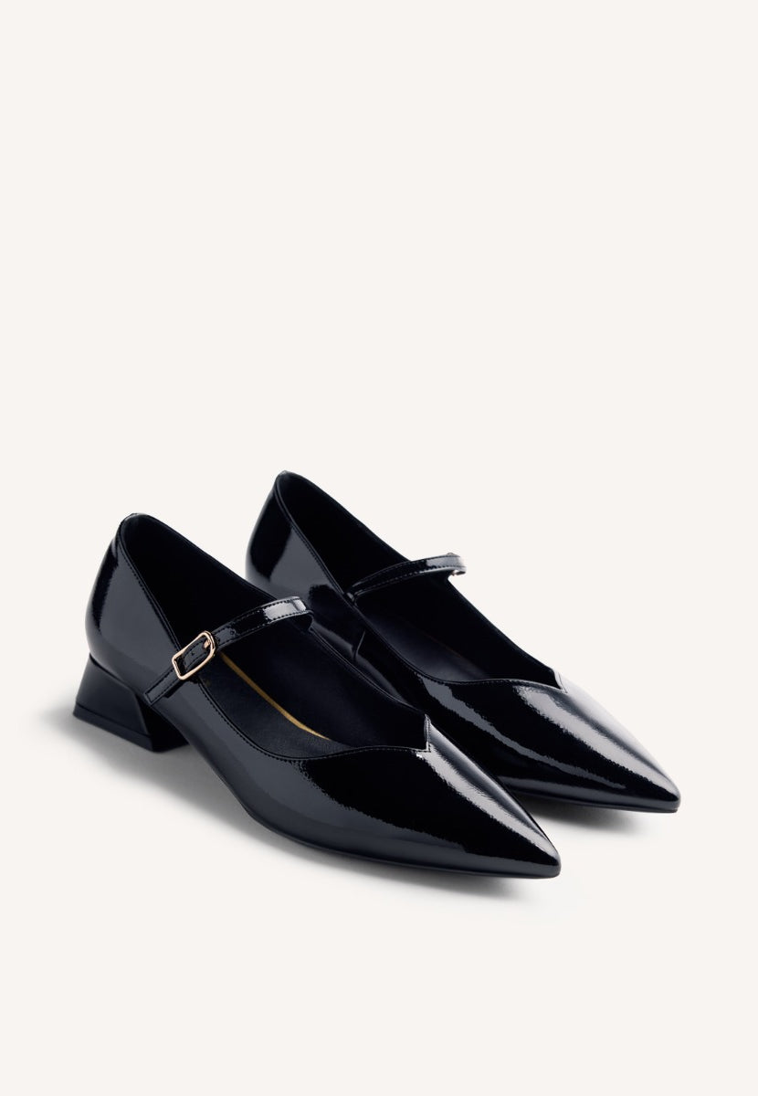 PATENT LEATHER EFFECT HEELED SHOES WISHAW