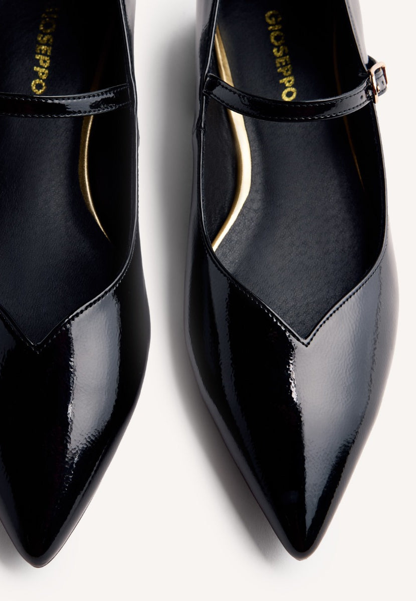 PATENT LEATHER EFFECT HEELED SHOES WISHAW