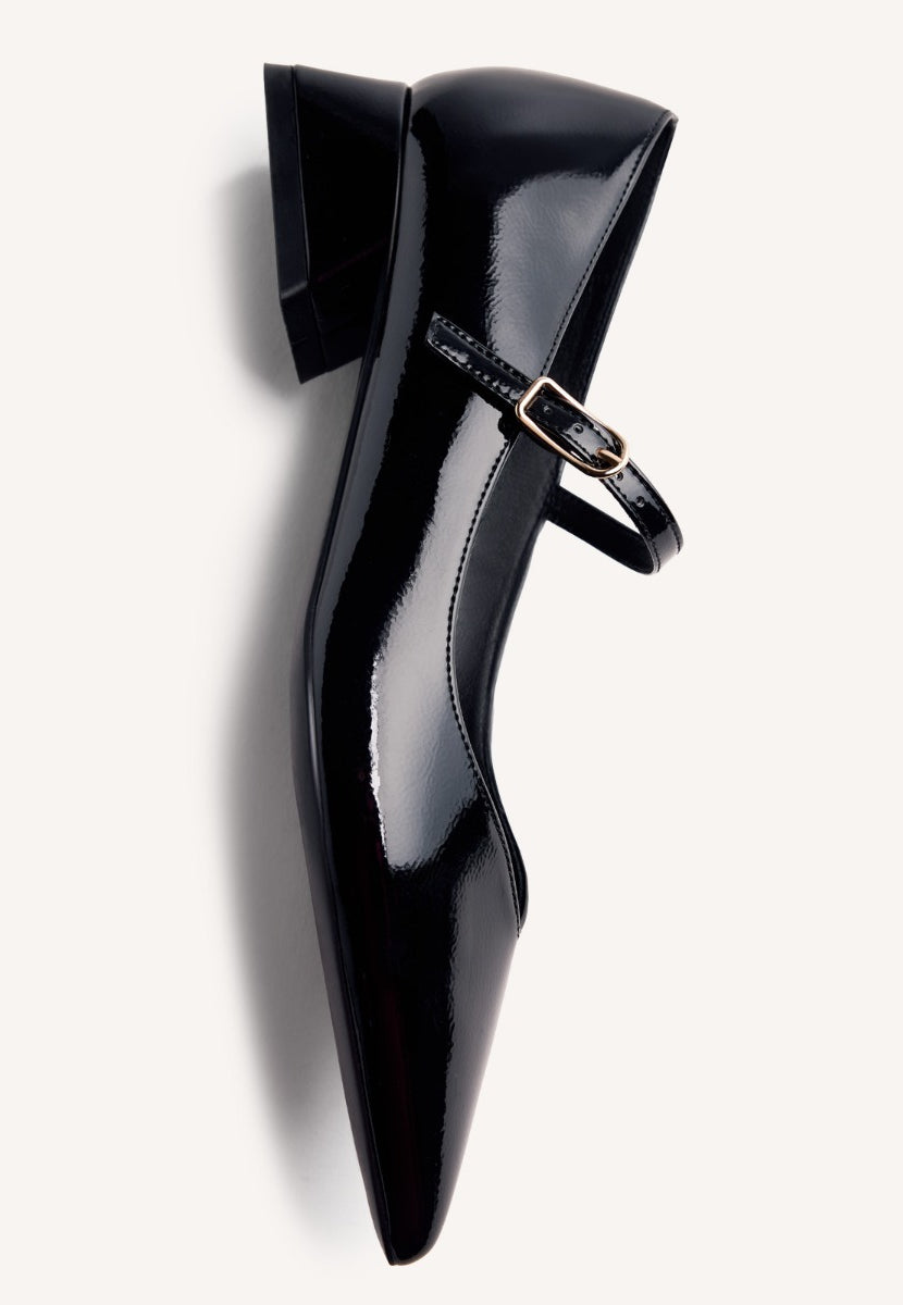 PATENT LEATHER EFFECT HEELED SHOES WISHAW