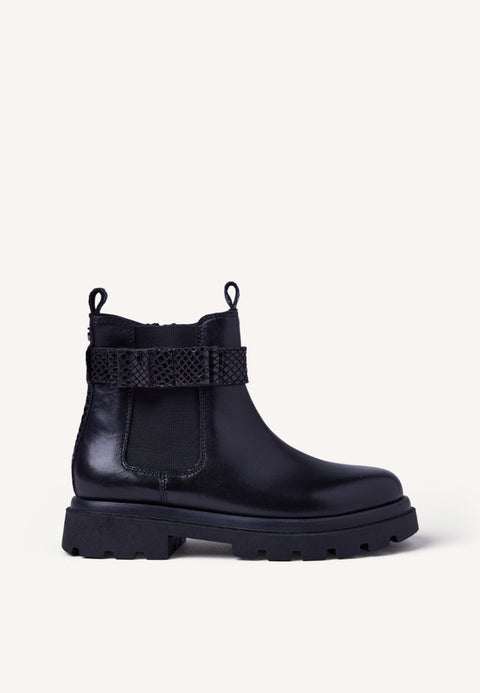 LEATHER BOOTS BOWS AGASSIZ