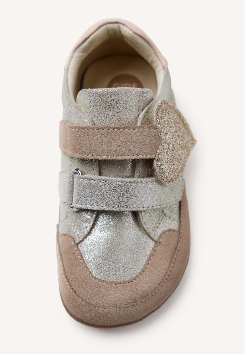 GIOSEPPO BAREFOOT - SHINY SUEDE LEATHER SNEAKERS RENVILLE