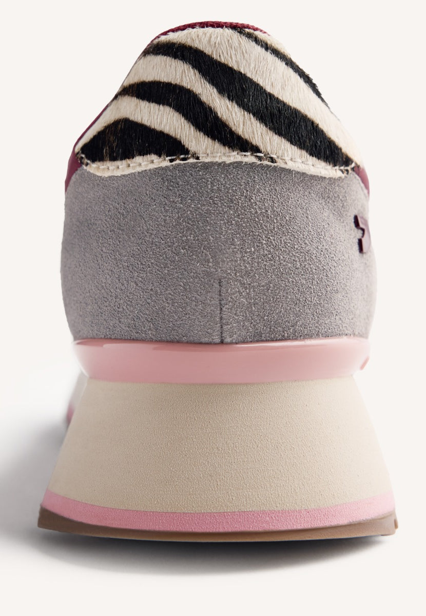 ZAPATILLAS PIEL ESTAMPADO ANIMAL Y PELO POSEN