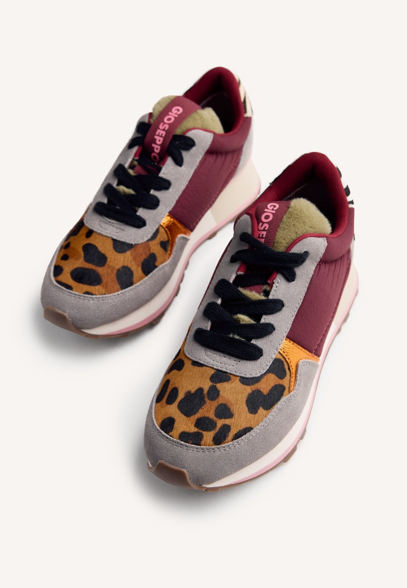 ZAPATILLAS PIEL ESTAMPADO ANIMAL Y PELO POSEN