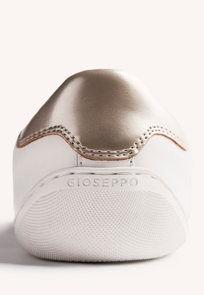 GIOSEPPO BAREFOOT - BASKETS CUIR BRILLANT LEELANAU