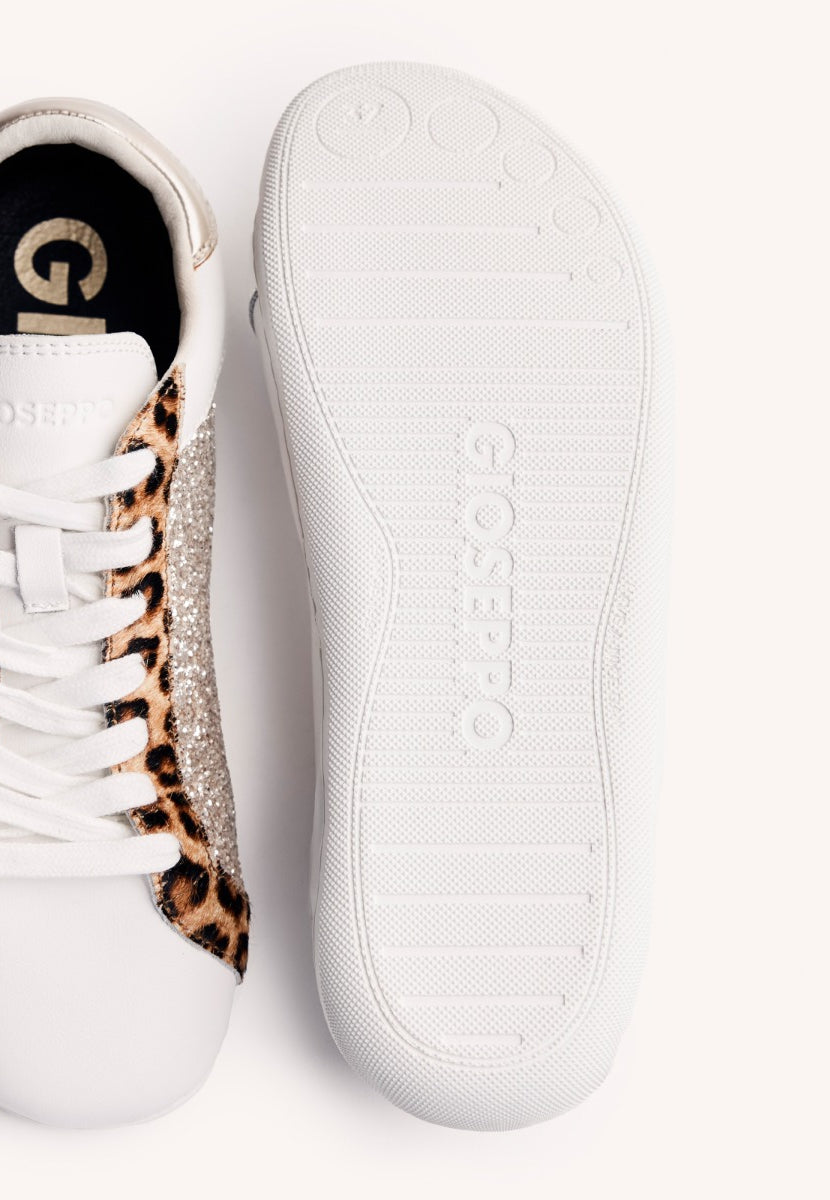 GIOSEPPO BAREFOOT - BASKETS CUIR BRILLANT LEELANAU