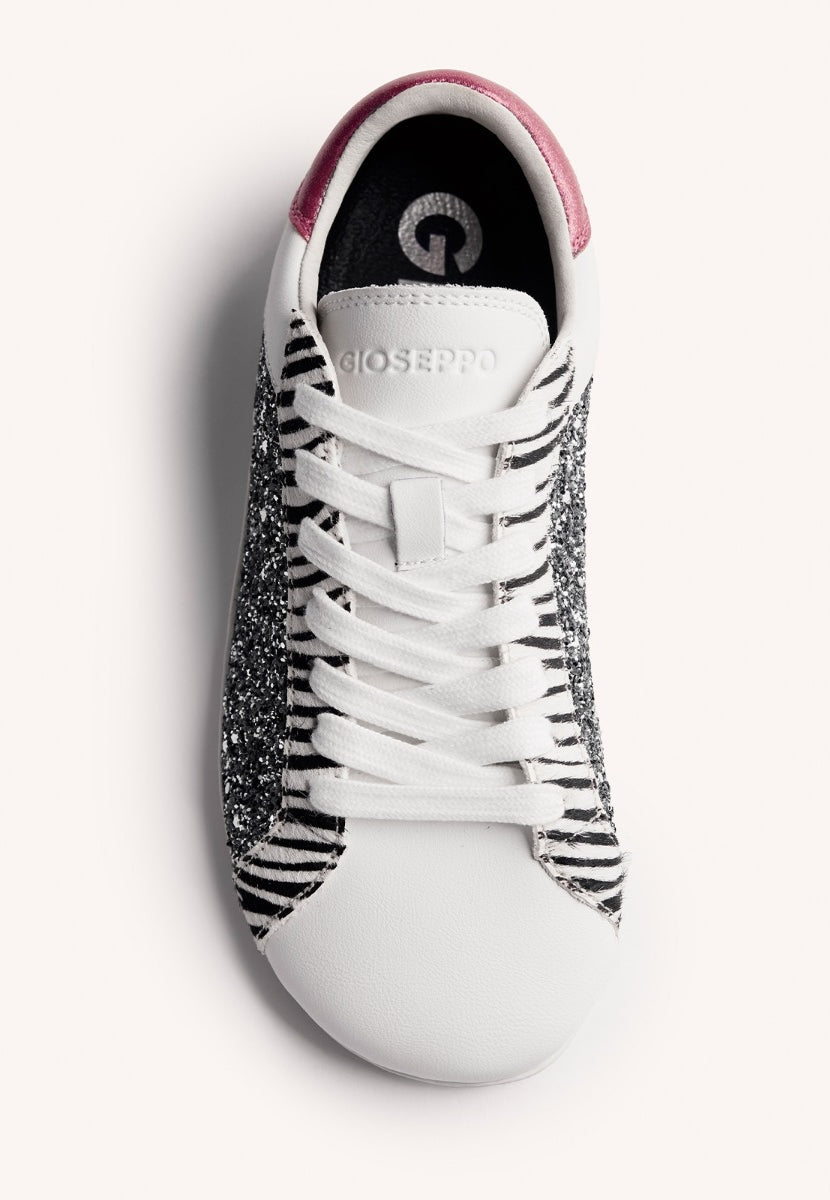 GIOSEPPO BAREFOOT - BASKETS CUIR BRILLANT LEELANAU