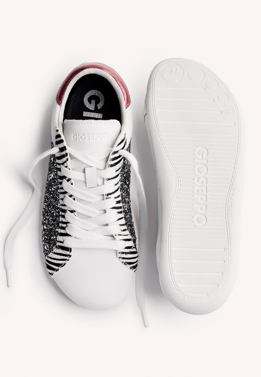 GIOSEPPO BAREFOOT - BASKETS CUIR BRILLANT LEELANAU
