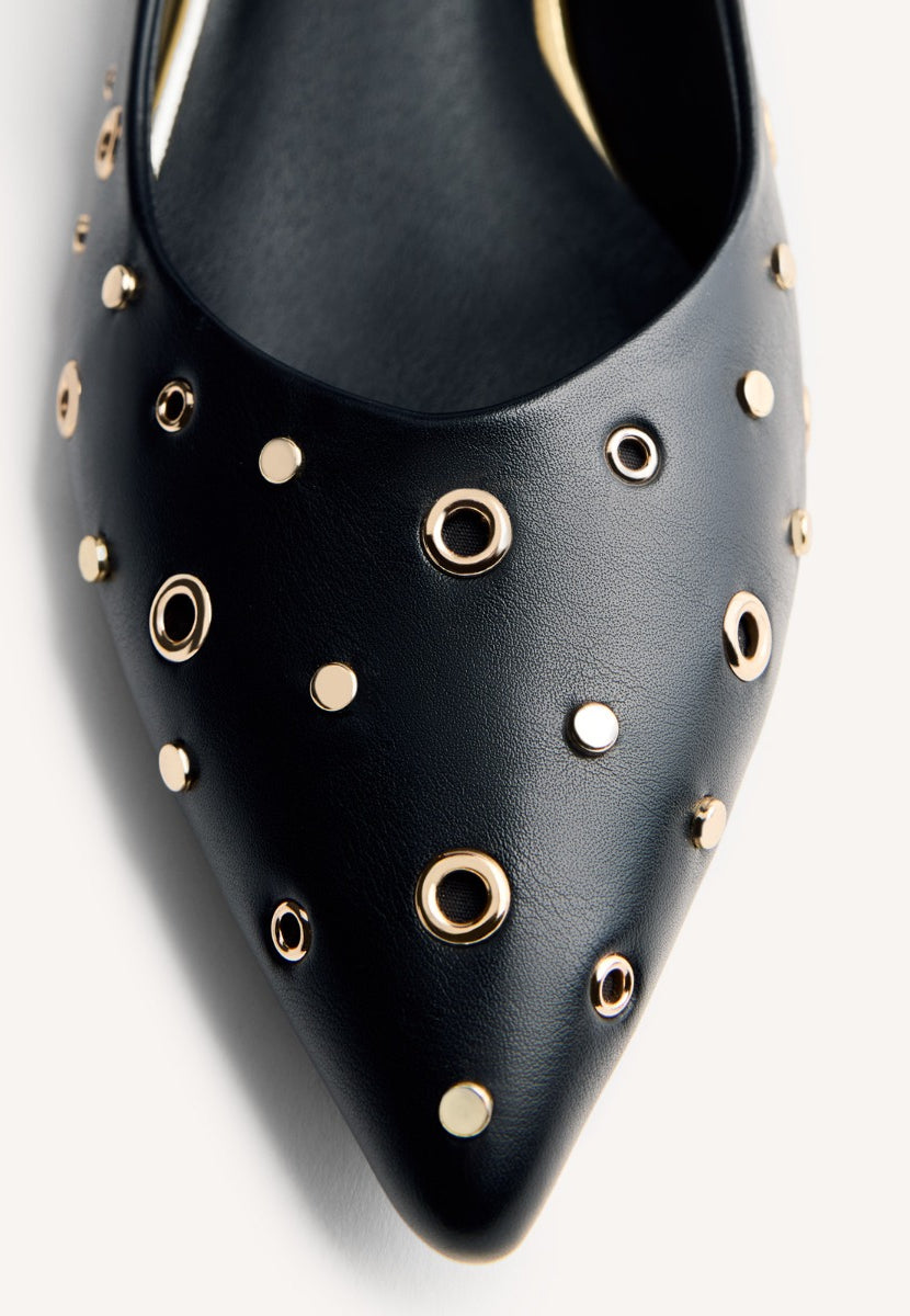 STUDS AND EYELETS HEELED SHOES KENYON