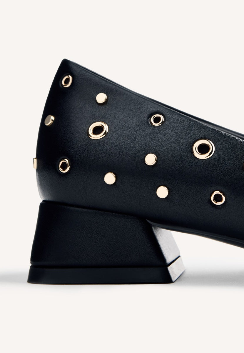 STUDS AND EYELETS HEELED SHOES KENYON