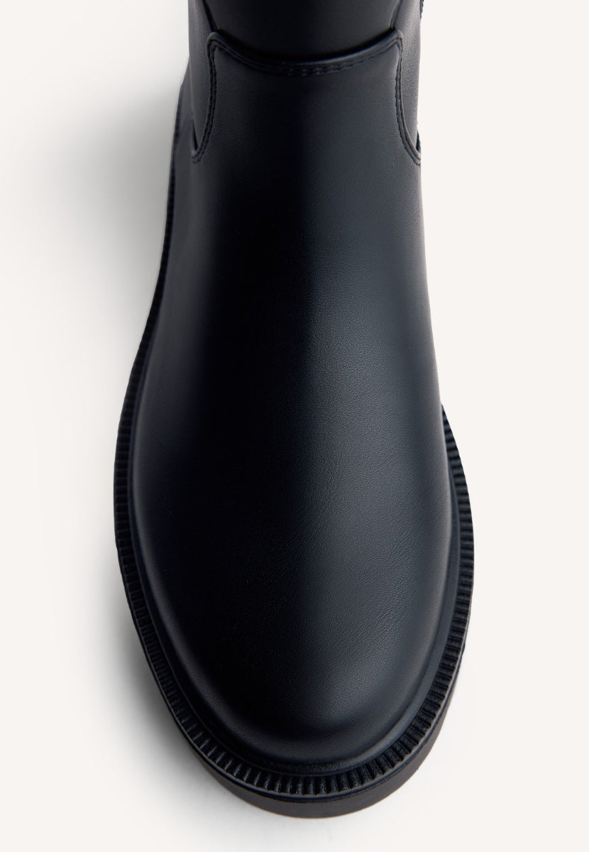 LEATHER BIKER BOOTS PETOSKEY