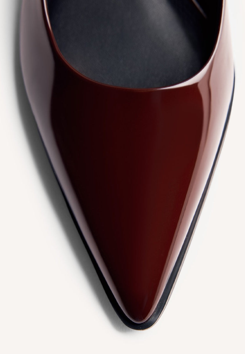 PATENT LEATHER EFFECT HEELED SHOES MAZEPPA