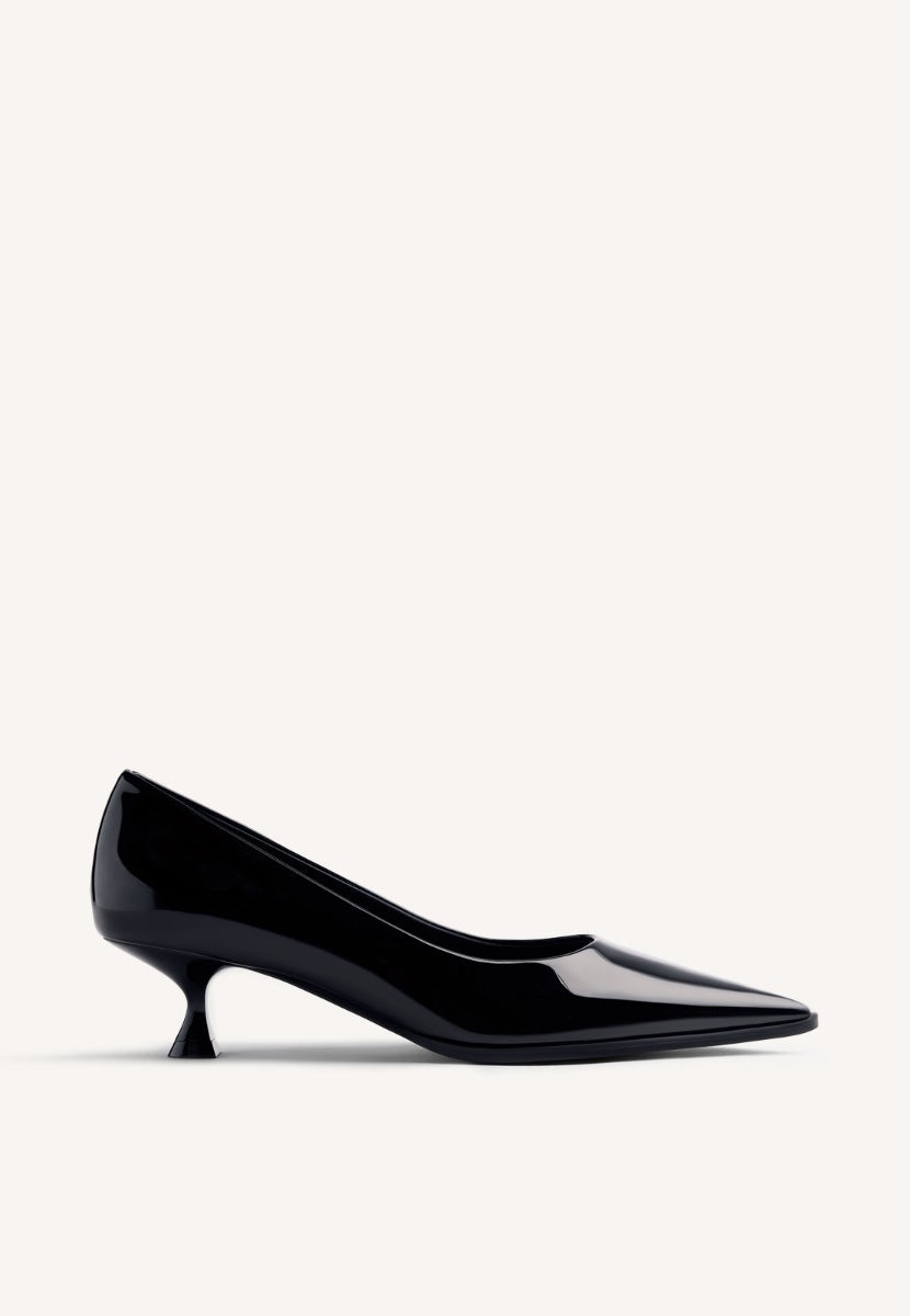 PATENT LEATHER EFFECT HEELED SHOES MAZEPPA