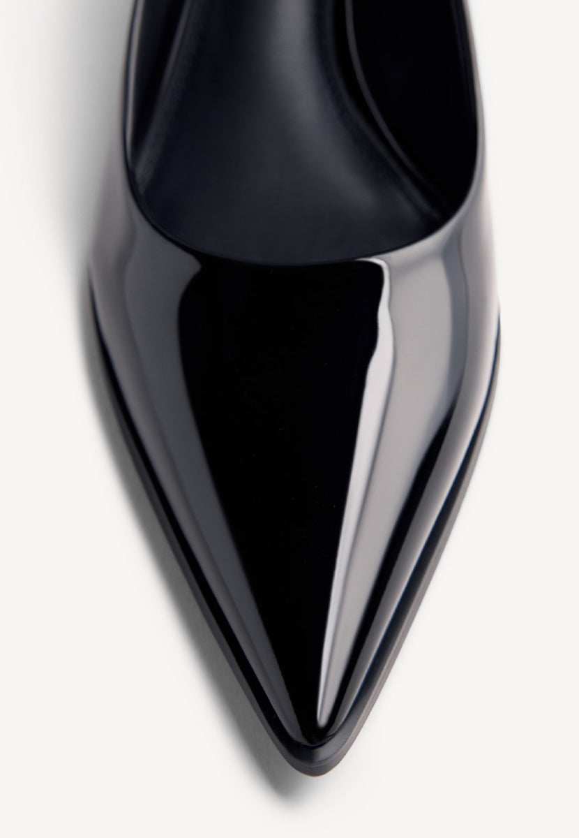 PATENT LEATHER EFFECT HEELED SHOES MAZEPPA