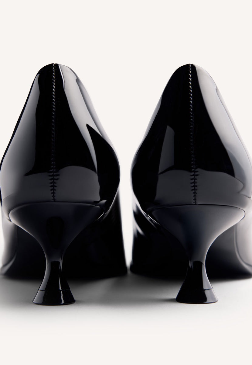 PATENT LEATHER EFFECT HEELED SHOES MAZEPPA