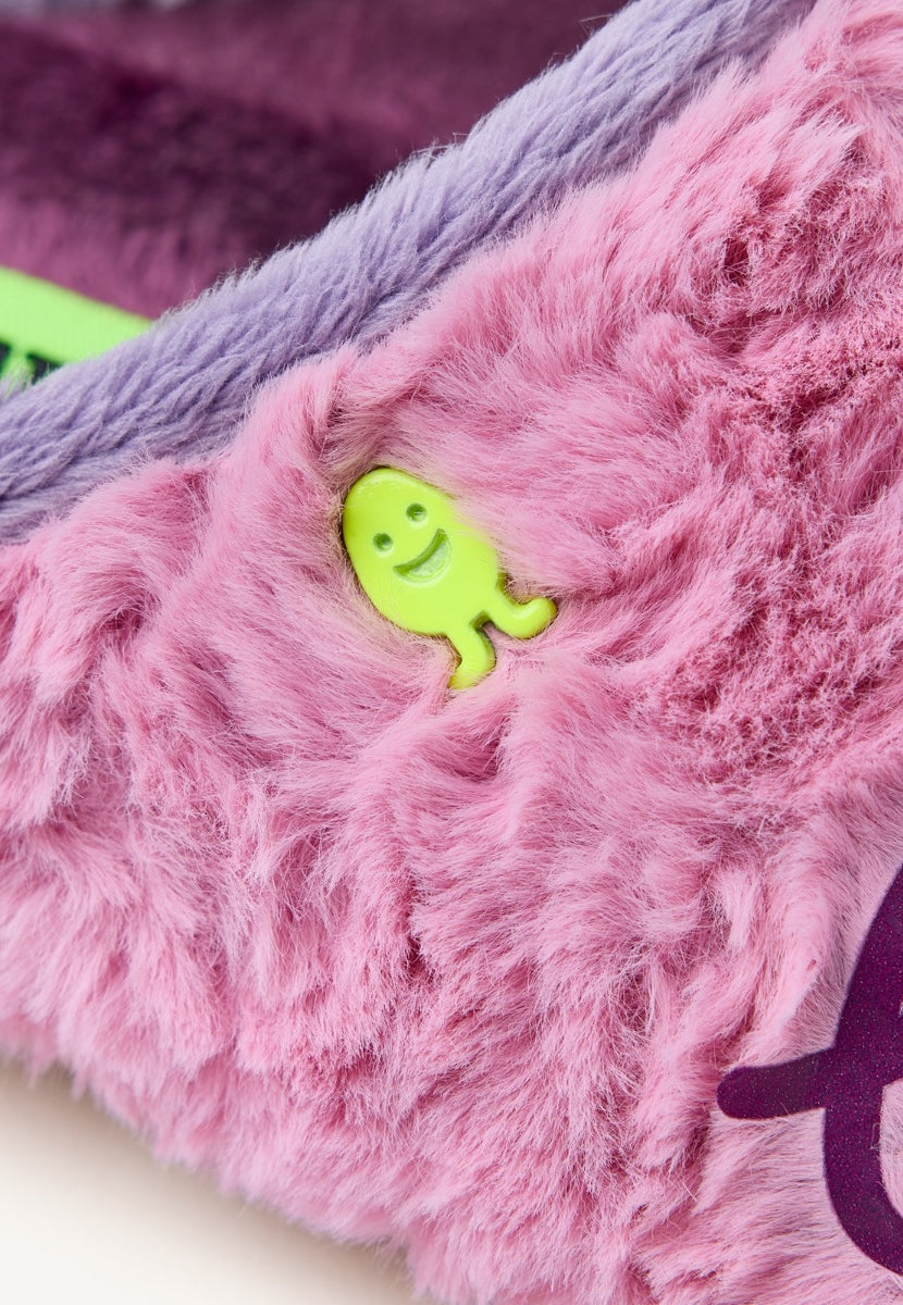 FUR HOUSE SLIPPERS PHRASE LUPTON