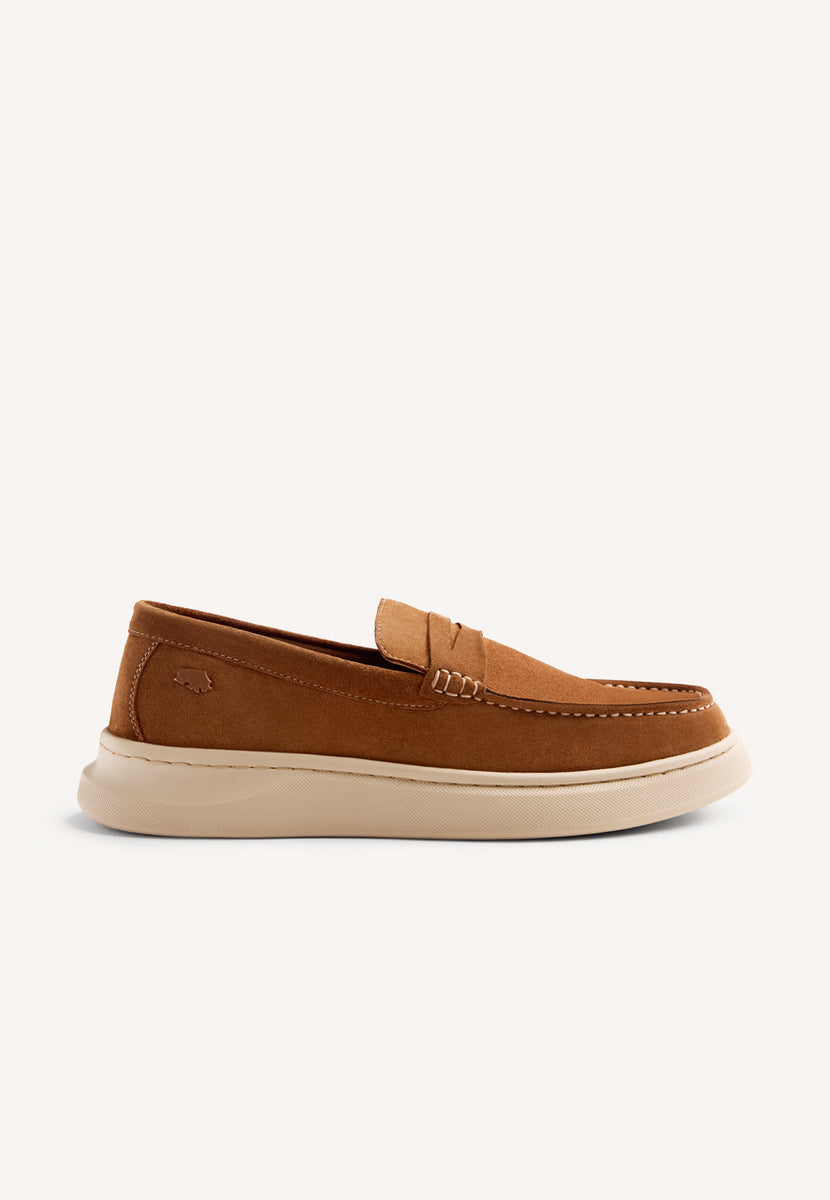 PLATFORM LEATHER LOAFERS HUBBELL