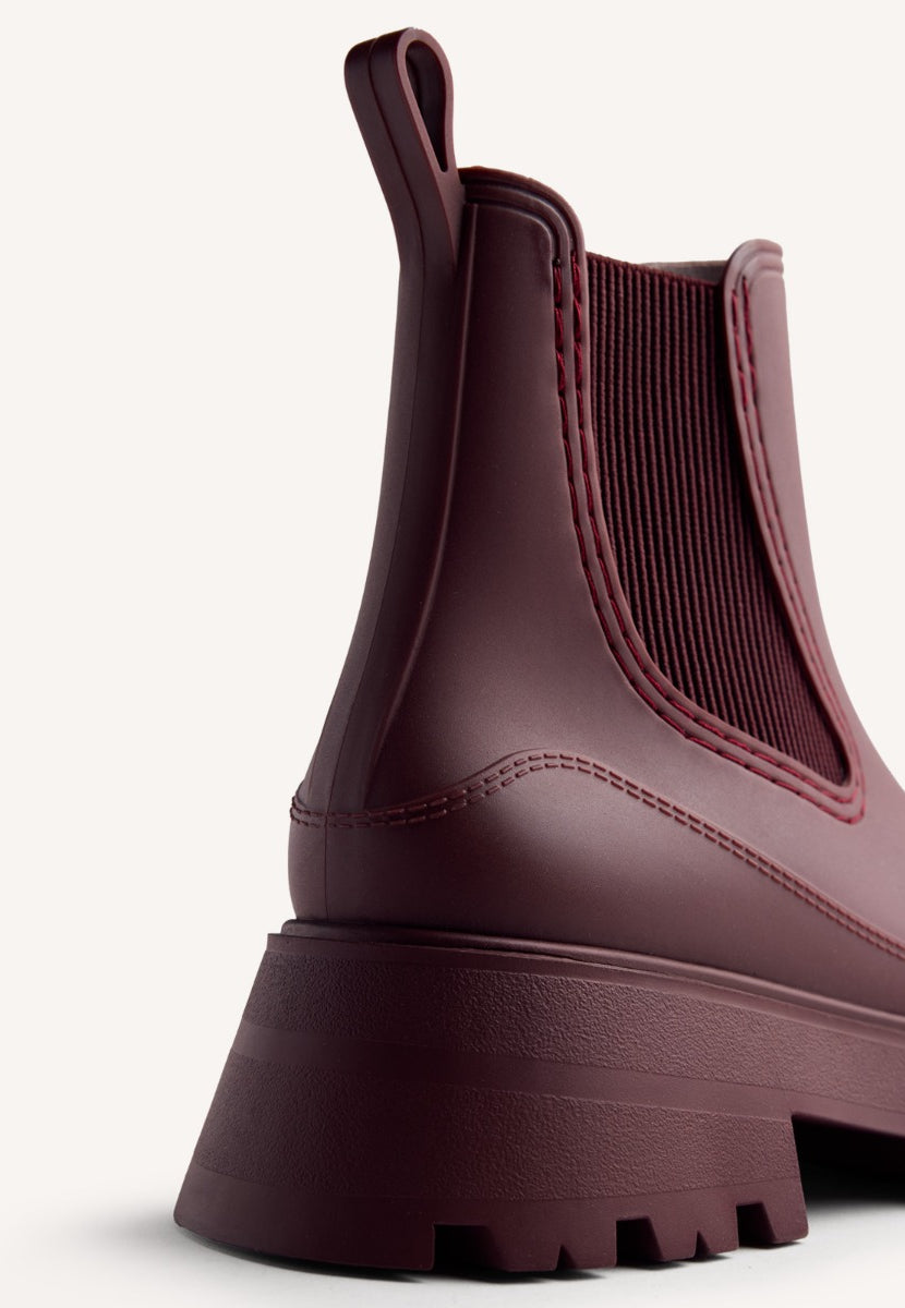 PLATFORM RAIN ANKLE BOOTS BELDING