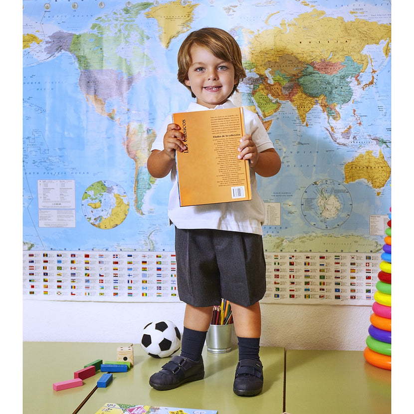 ZAPATOS COLEGIALES DE PIEL EN NEGRO SALCHA