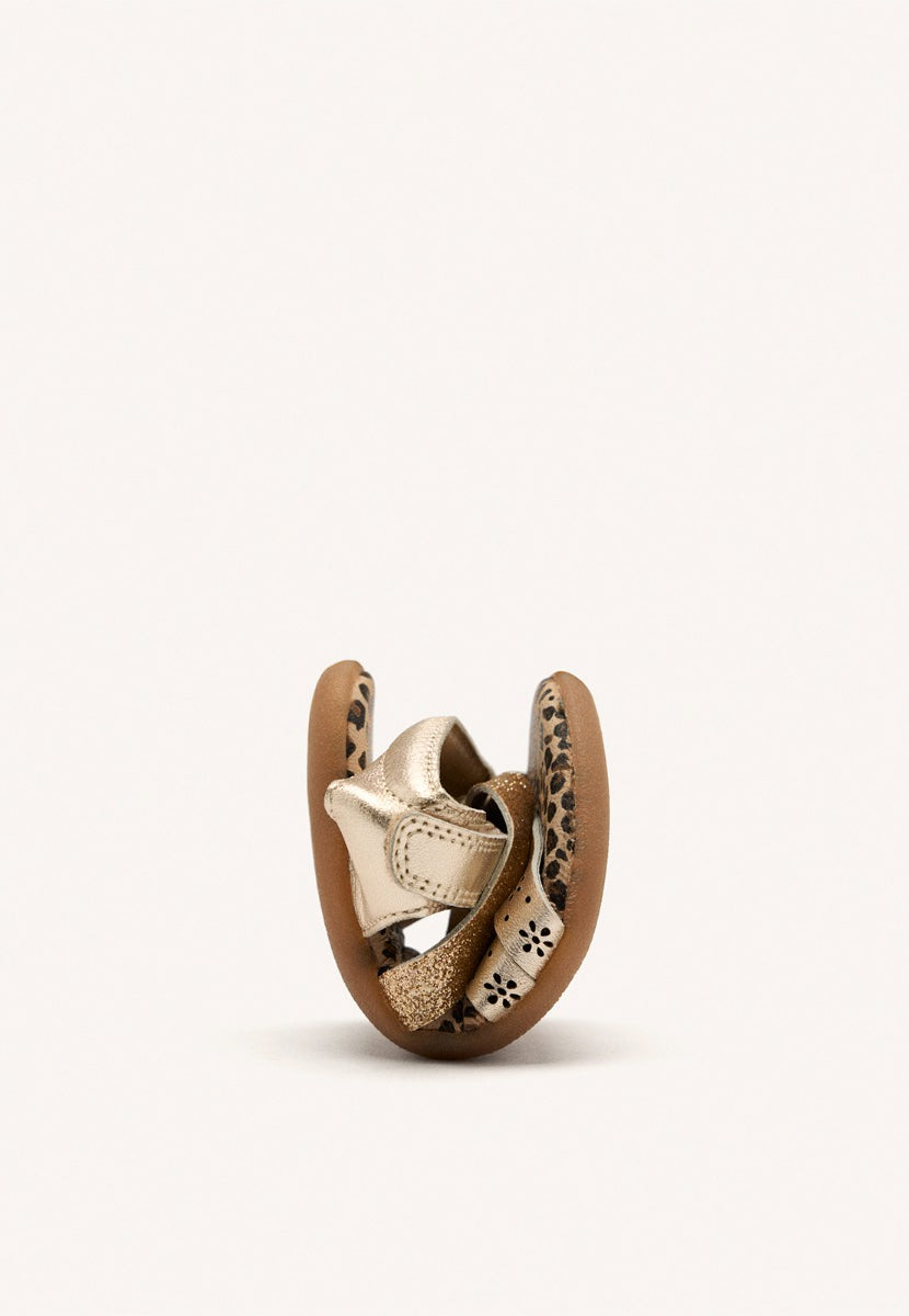 GIOSEPPO BAREFOOT - METALLIC LEATHER SANDALS DANVERS